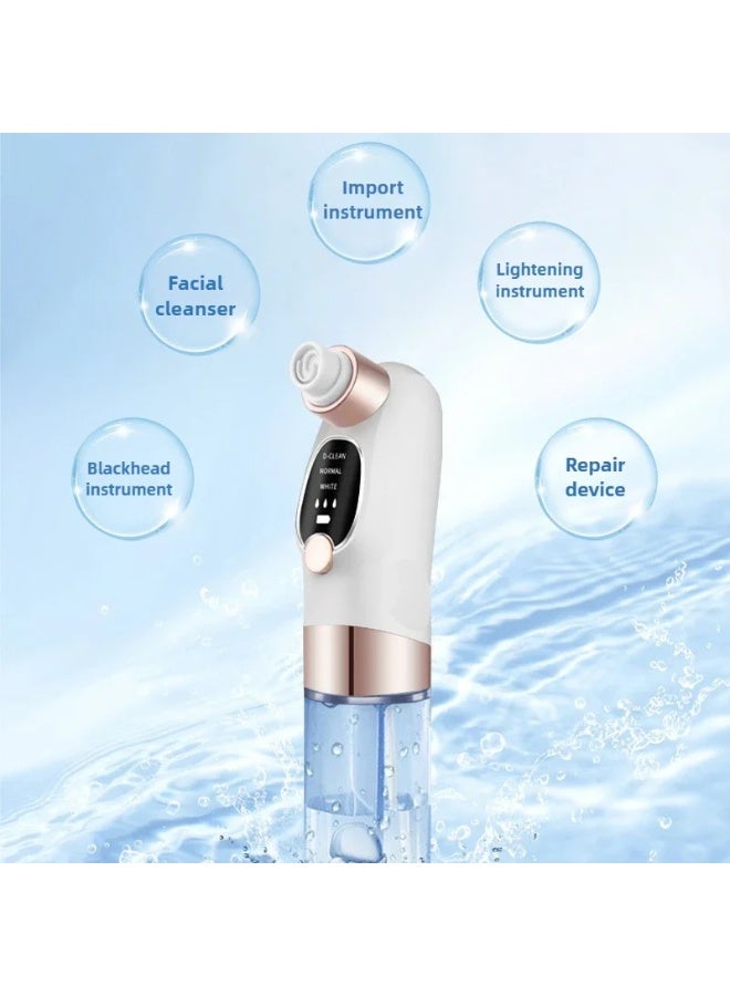 جهاز شفط كهربائي لإزالة الرؤوس السوداء وتنظيف المسام، جهاز شفط للوجه يعمل بدورة مياه فقاعية صغيرة لإزالة حب الشباب والبثور والرؤوس السوداء، أداة تجميل لتنظيف المسام بعمق - Image 5